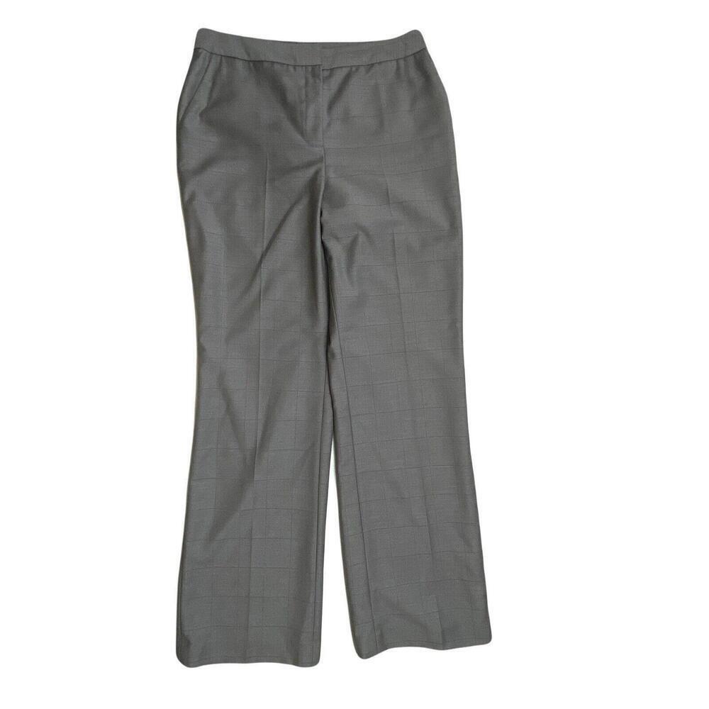 Calvin Klein Straight Leg Women's size 8 Gray Checkered‎ Dress Trouser pants